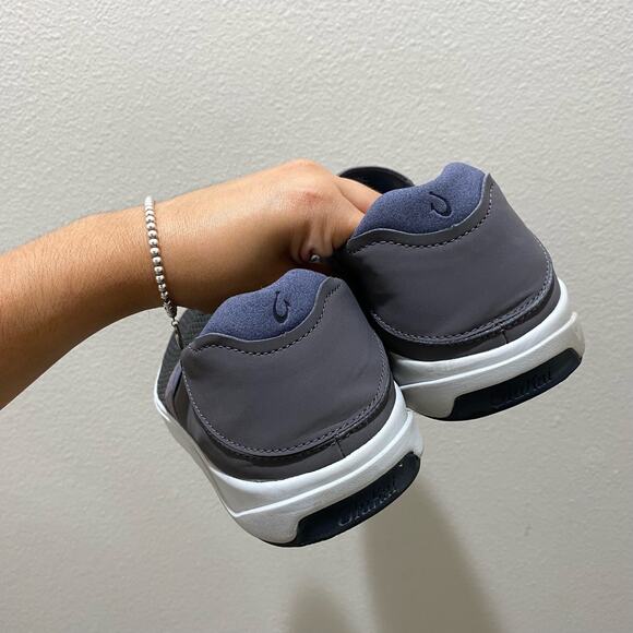 Olukai Lae‘ahi Men’s Breathable Slip-On Shoes sz 13 in Mesh: Pavement - Picture 6 of 9